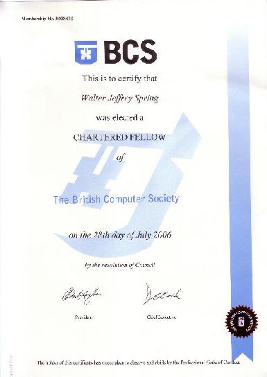 Fellow of the British Computer Society